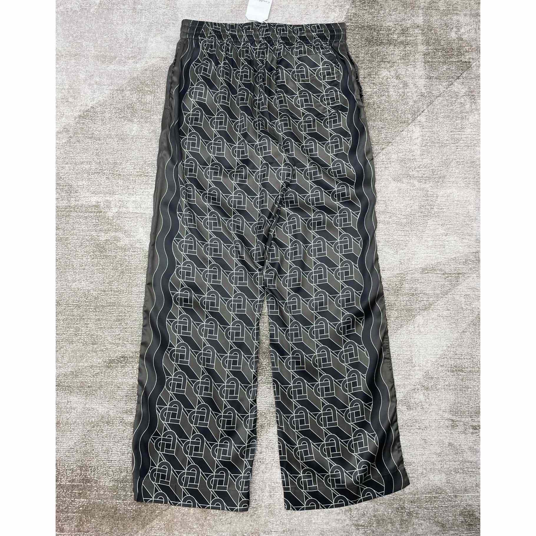 Casablanca Heart Monogram-print Silk Trousers CA3463 - DopestKickz