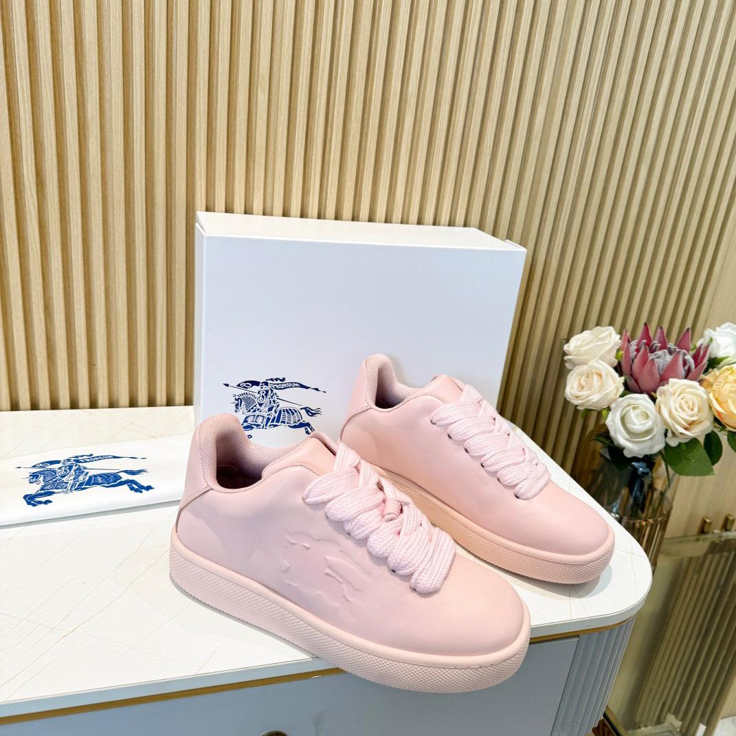 Burberry Leather Box Sneakers - DopestKickz