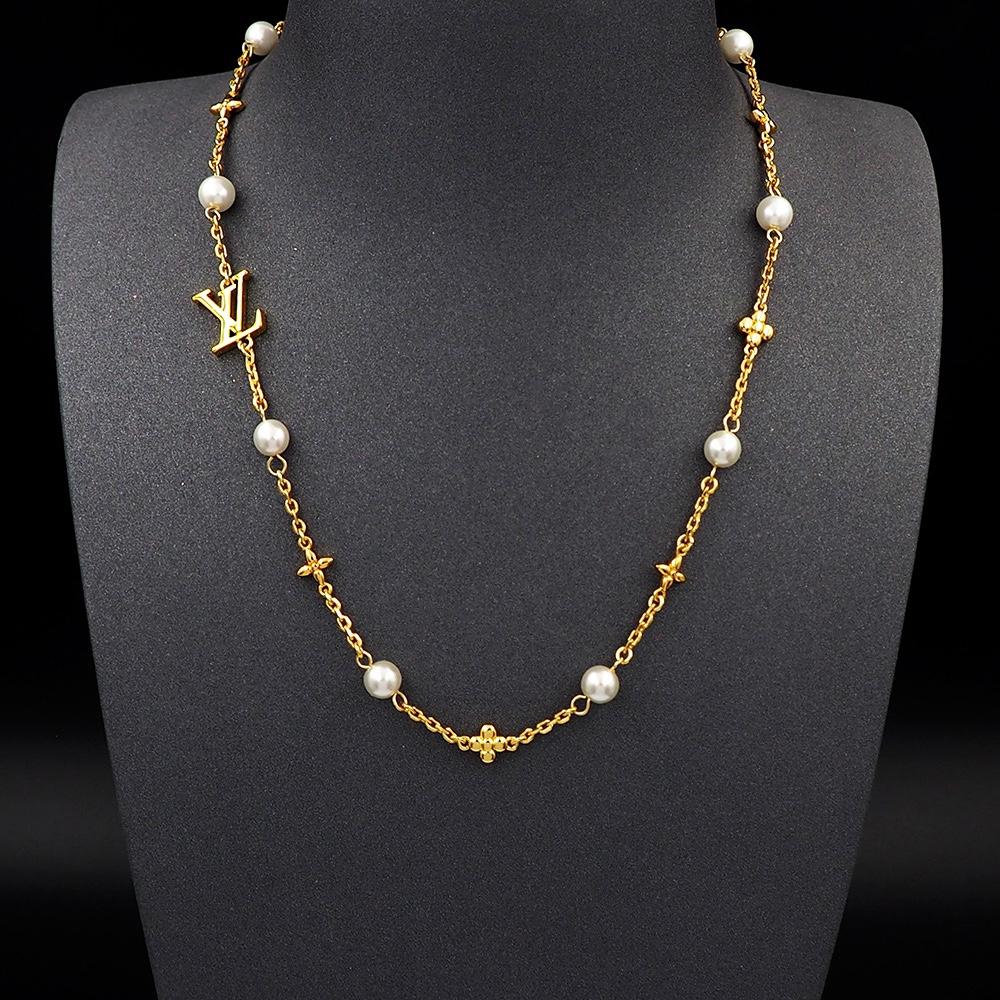 Louis Vuitton Louisa Necklace   M01610 - DopestKickz