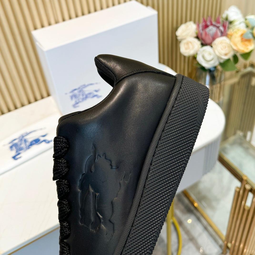 Burberry Leather Box Sneakers - DopestKickz