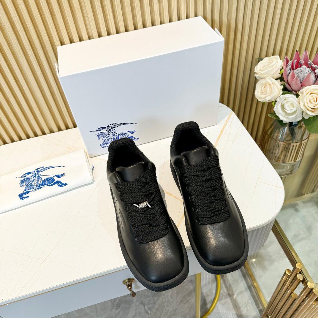 Burberry Leather Box Sneakers - DopestKickz