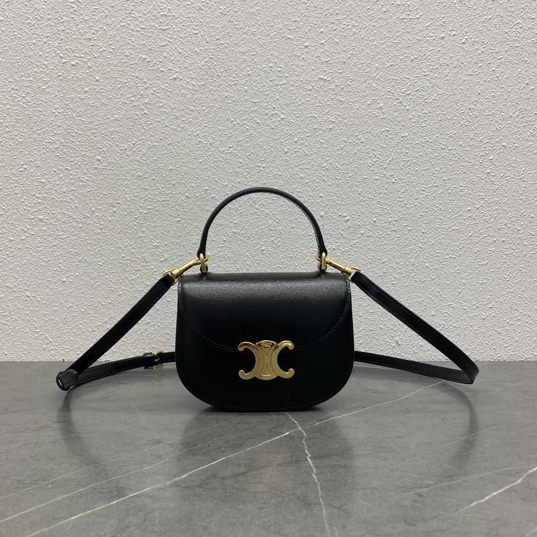 Celine Mini Besace Clea In Shiny Calfskin - DopestKickz