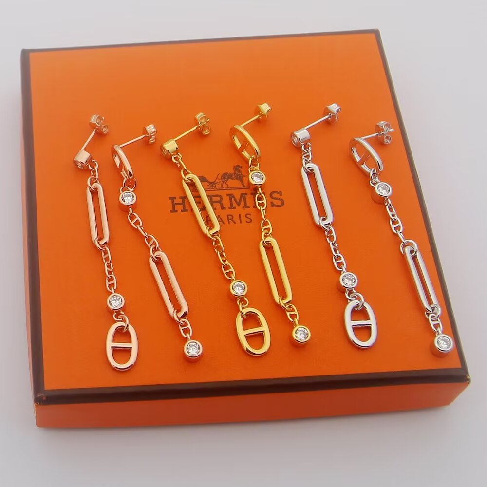 Hermes Chaine D'ancre Chaos Earrings - DopestKickz