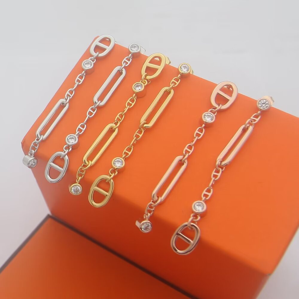 Hermes Chaine D'ancre Chaos Earrings - DopestKickz