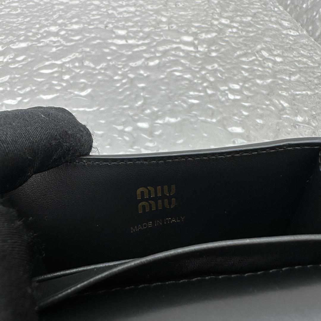 Miu Miu Leather Wallet With Leather And Cord Shoulder Strap - DopestKickz