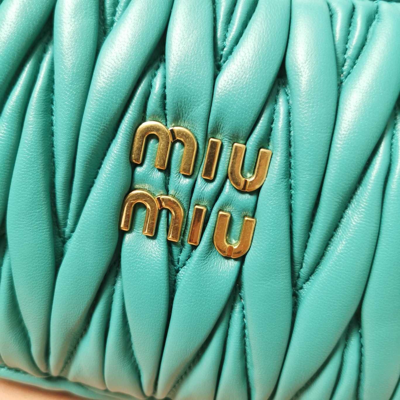 Miu Miu Wander Matelassé Nappa Leather Hobo Bag (23X13X7cm) - DopestKickz
