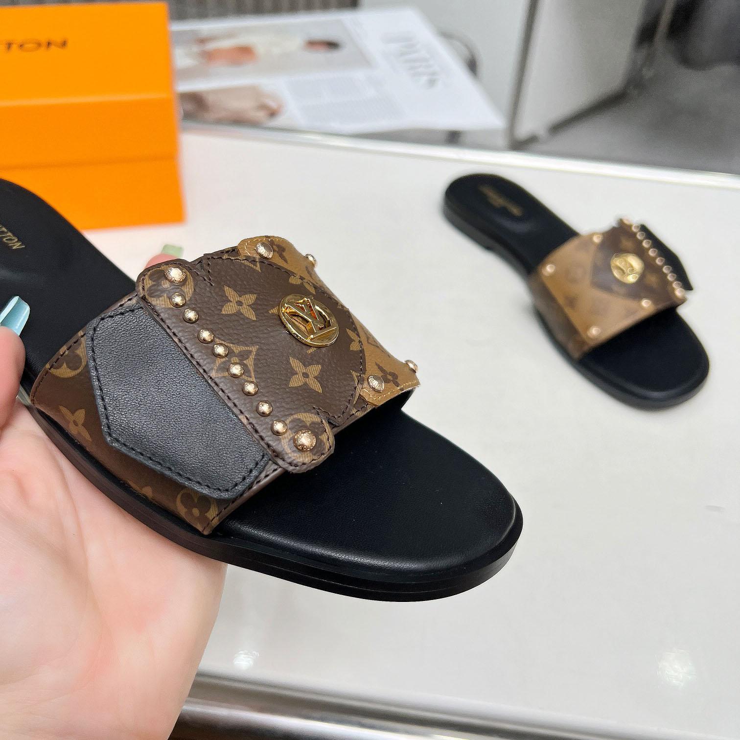 Louis Vuitton LV Frame Flat Mule   1ACXGE - DopestKickz