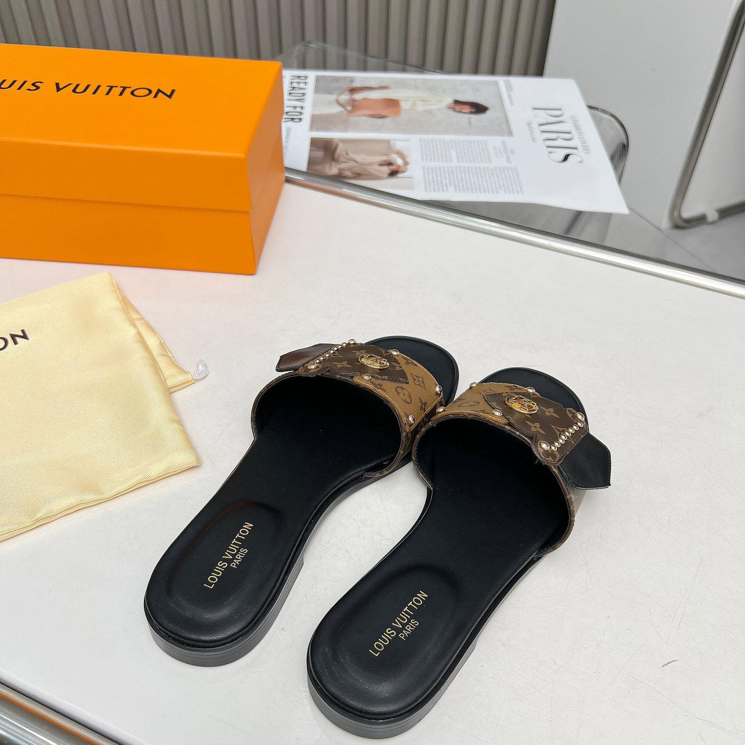 Louis Vuitton LV Frame Flat Mule   1ACXGE - DopestKickz