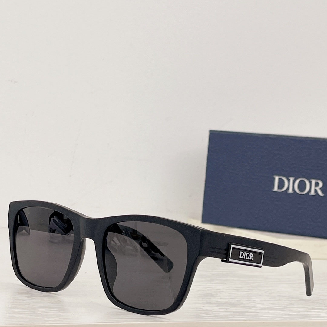 Dior DiorB23 S2F Black Rectangular Sunglasses - DopestKickz
