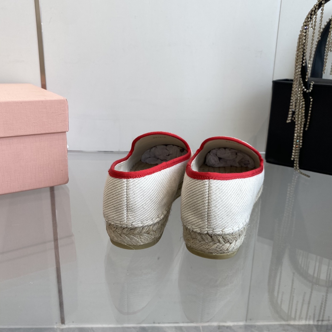 Miu Miu Cotton Drill Espadrilles - DopestKickz