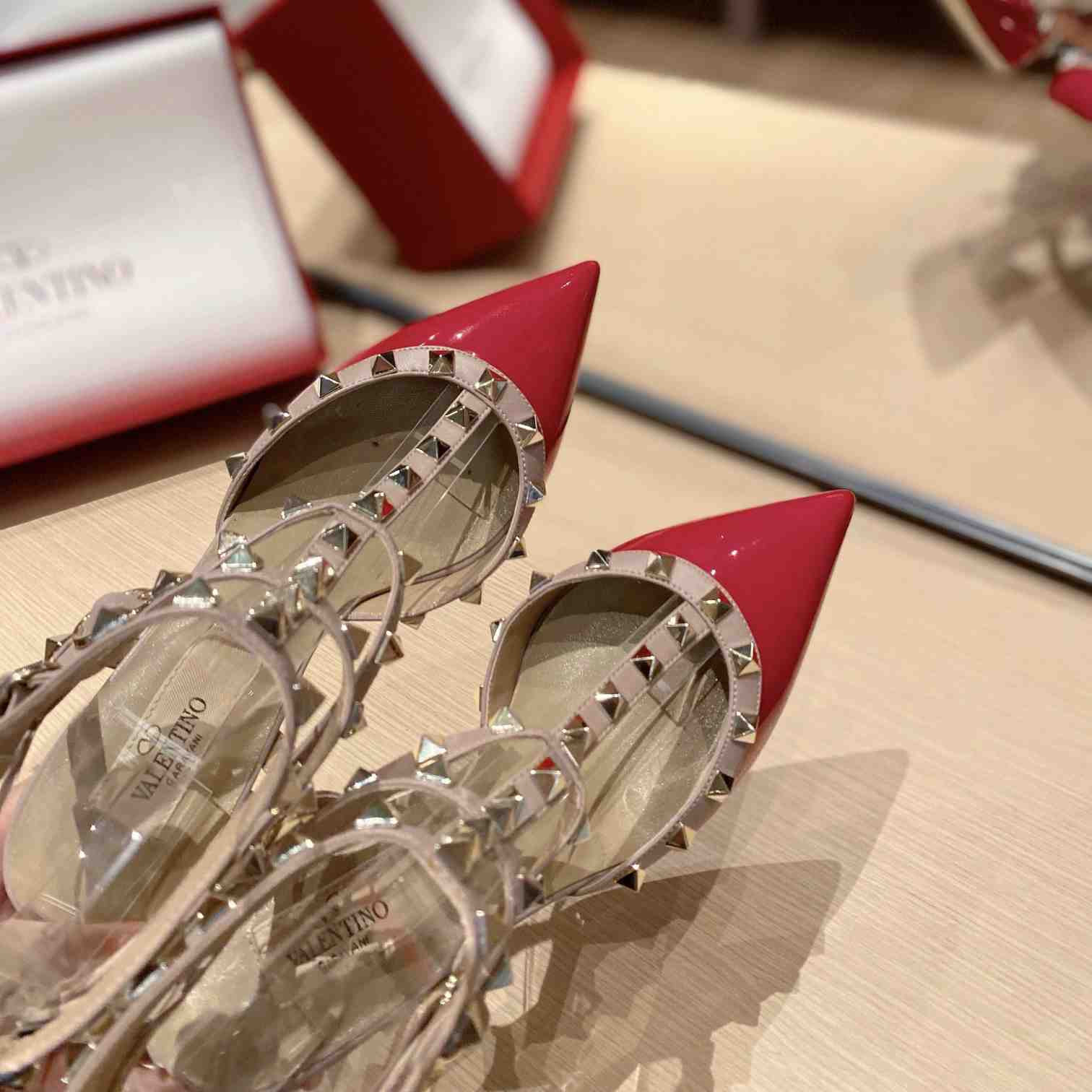 Valenti Garavani Rockstud 65mm Caged Pumps - DopestKickz