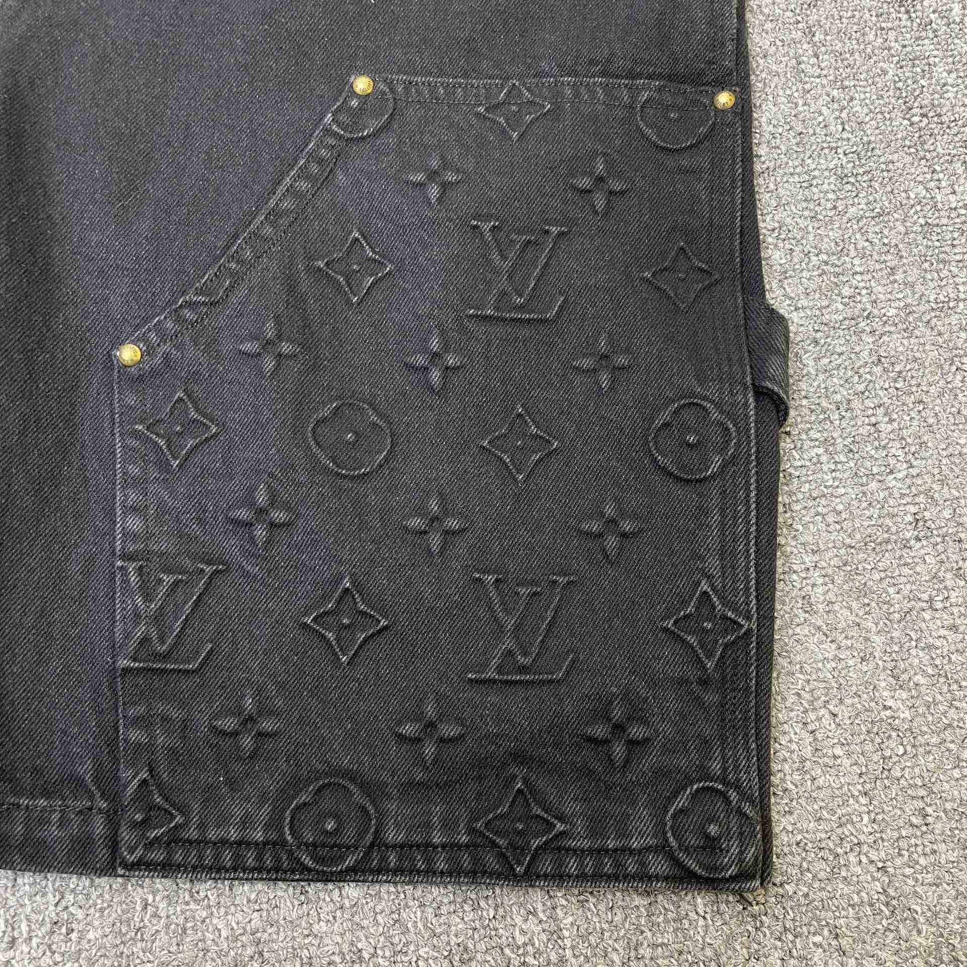 Louis Vuitton Monogram Denim Shorts    - DopestKickz
