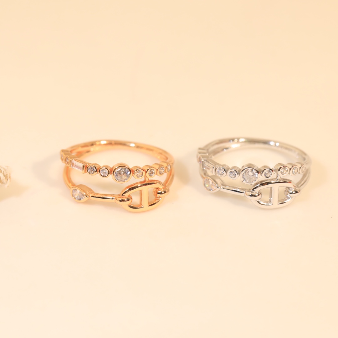 Hermes Chaine d'ancre Chaos Fancy Ring - DopestKickz