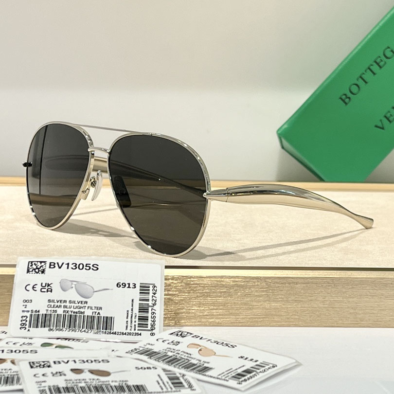 Bottega Veneta Sardine Aviator Sunglasses   BV1305S - DopestKickz