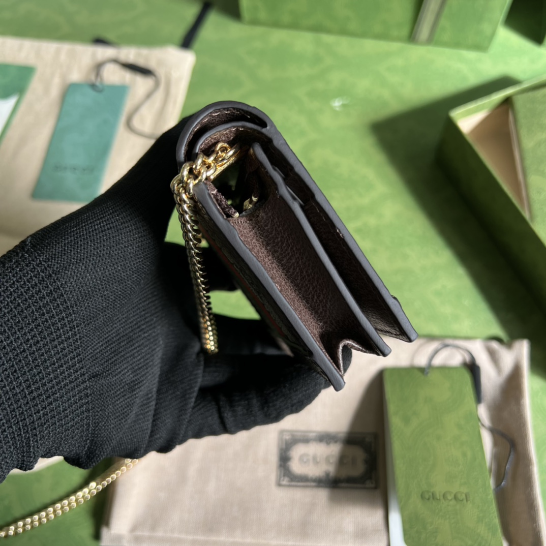 Gucci Ophidia GG Supreme Leather Wallet (11*8.5*3cm)  625711 - DopestKickz