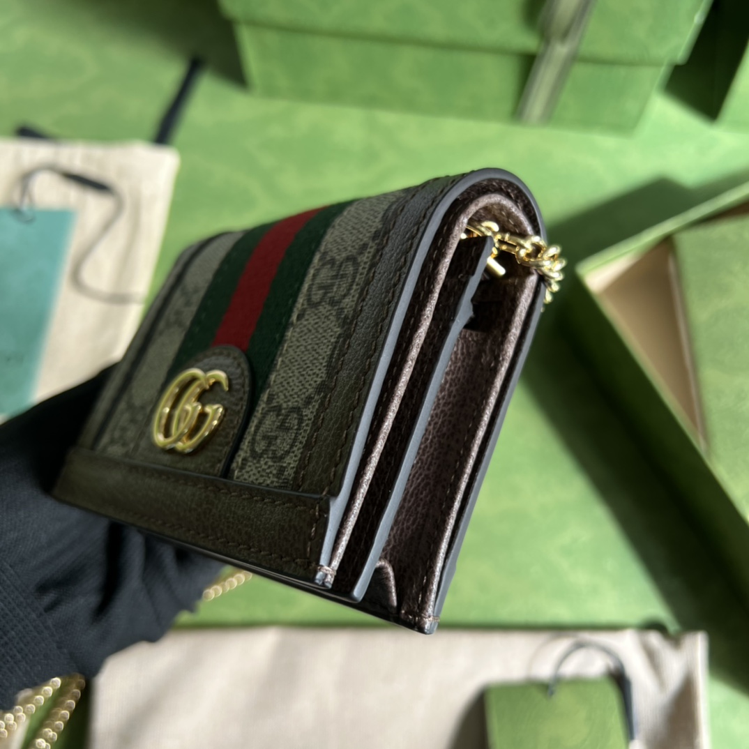 Gucci Ophidia GG Supreme Leather Wallet (11*8.5*3cm)  625711 - DopestKickz