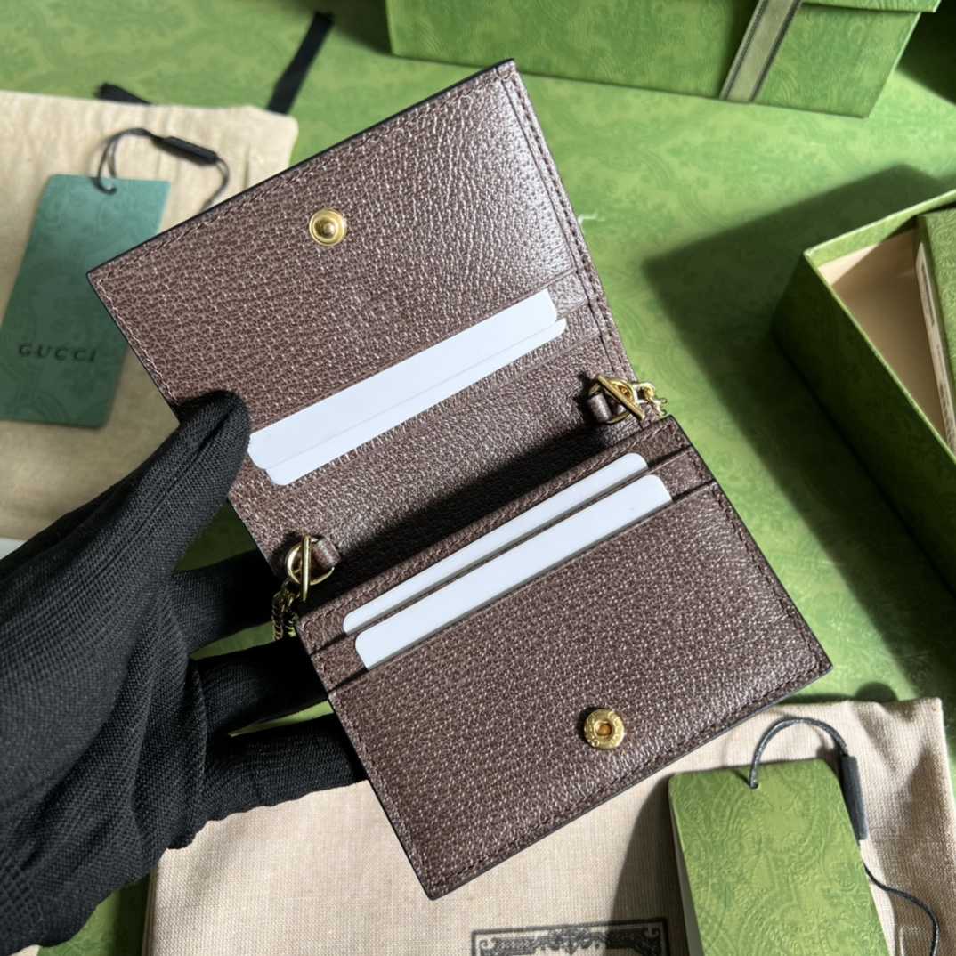 Gucci Ophidia GG Supreme Leather Wallet (11*8.5*3cm)  625711 - DopestKickz