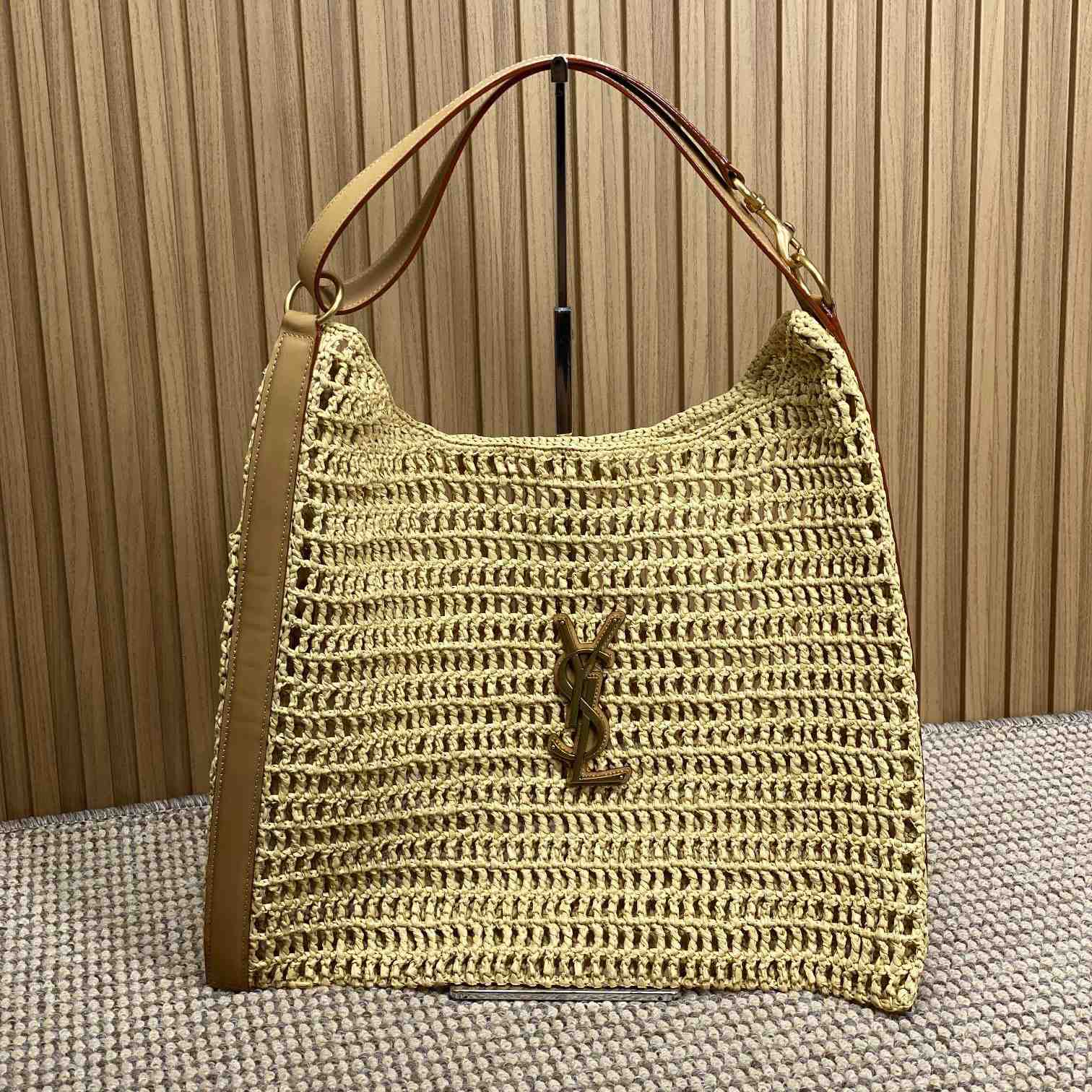 Saint Laurent Oxalis Bag In Raffia Macrame - DopestKickz