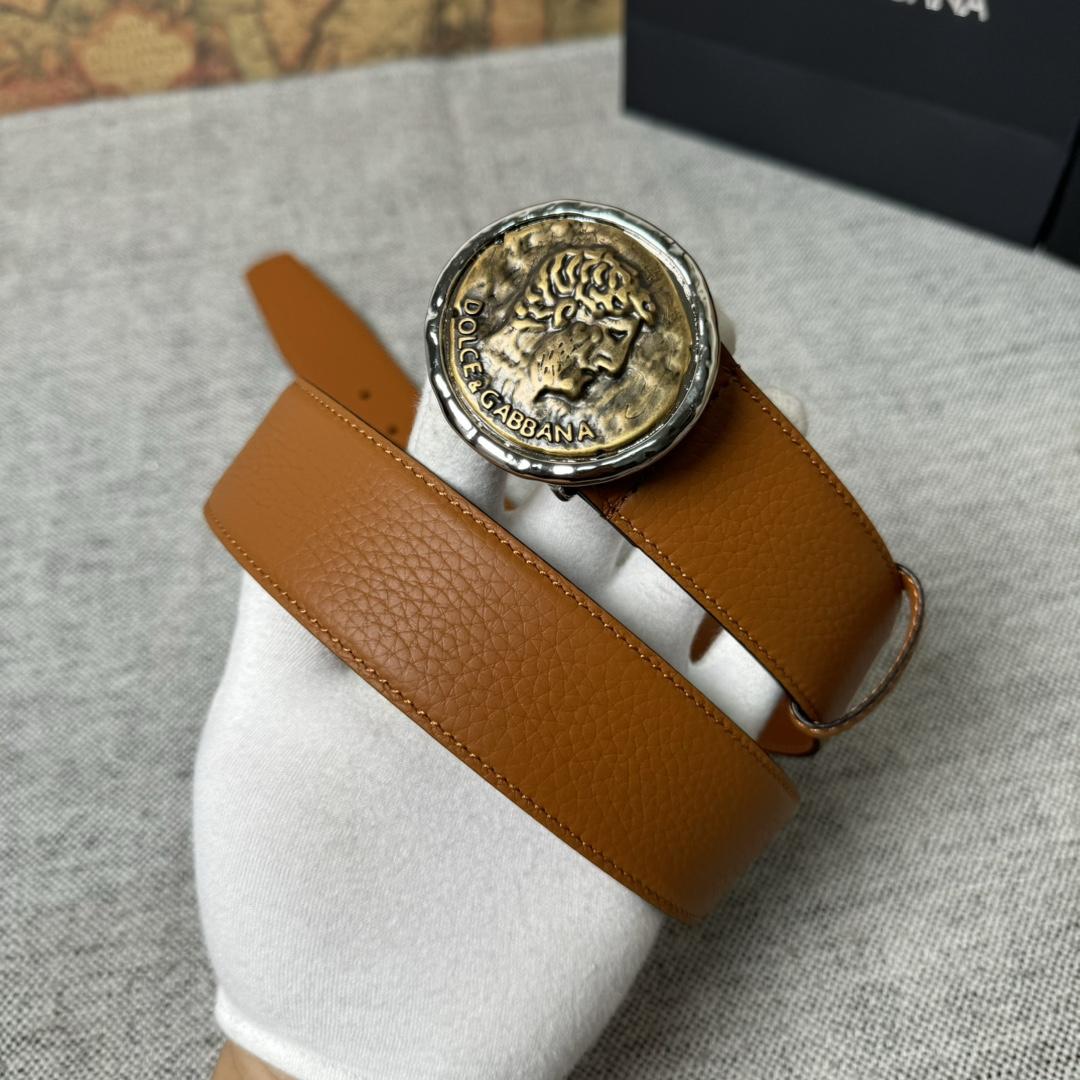 Dolce & Gabbana Leather Belt  - DopestKickz