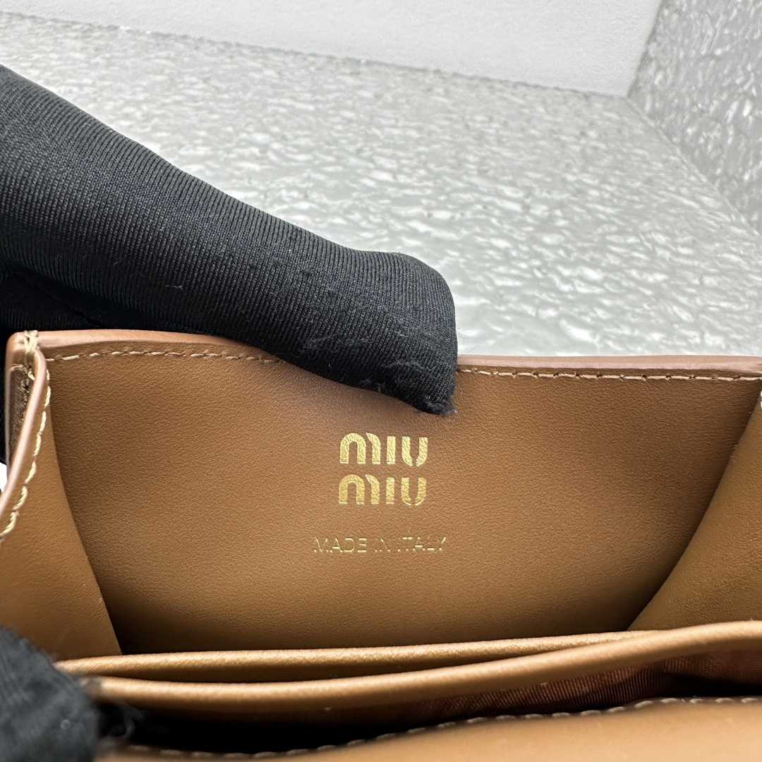 Miu Miu Leather Wallet With Leather And Cord Shoulder Strap - DopestKickz