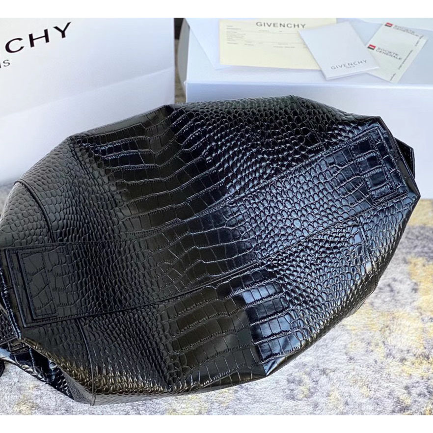 Givenchy Antigona Bag In Crocodile Effect Leather (45x9x35cm) - DopestKickz