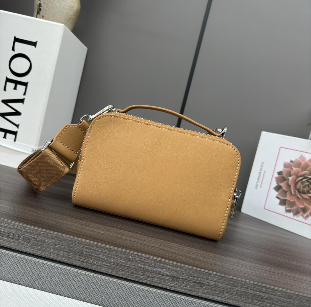 Loewe Mini Camera Crossbody Bag In Satin Calfskin - DopestKickz