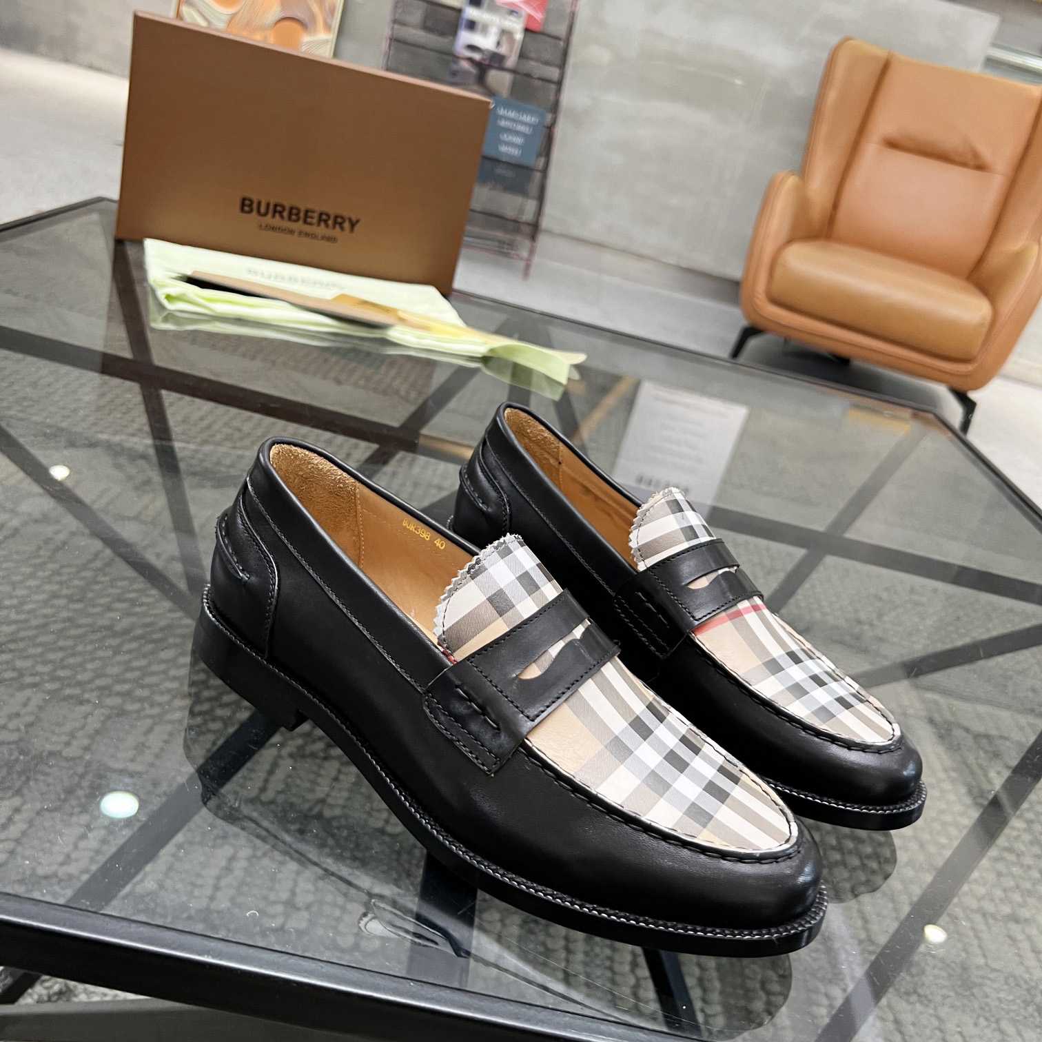 Burberry Vintage Check Penny Loafers - DopestKickz