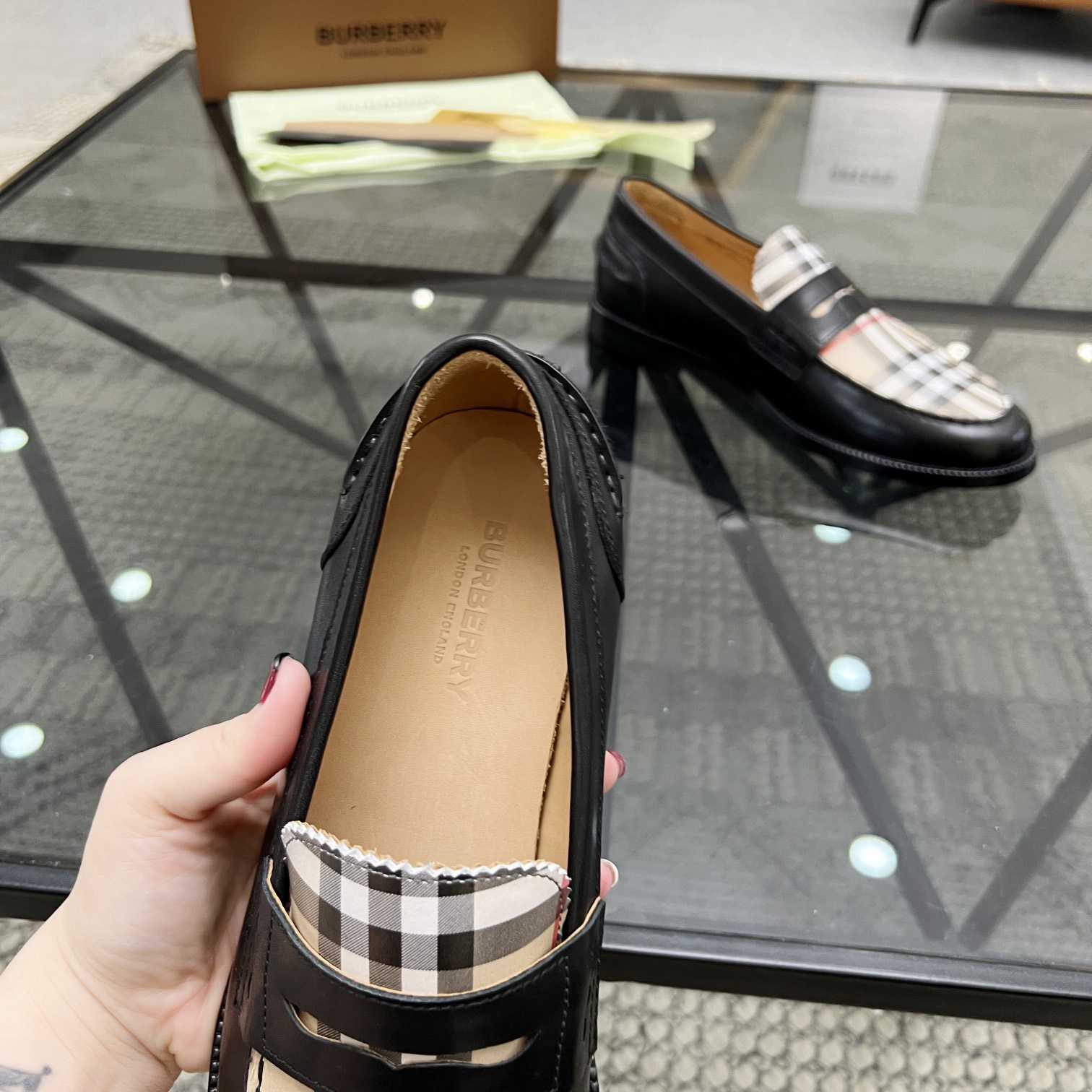 Burberry Vintage Check Penny Loafers - DopestKickz
