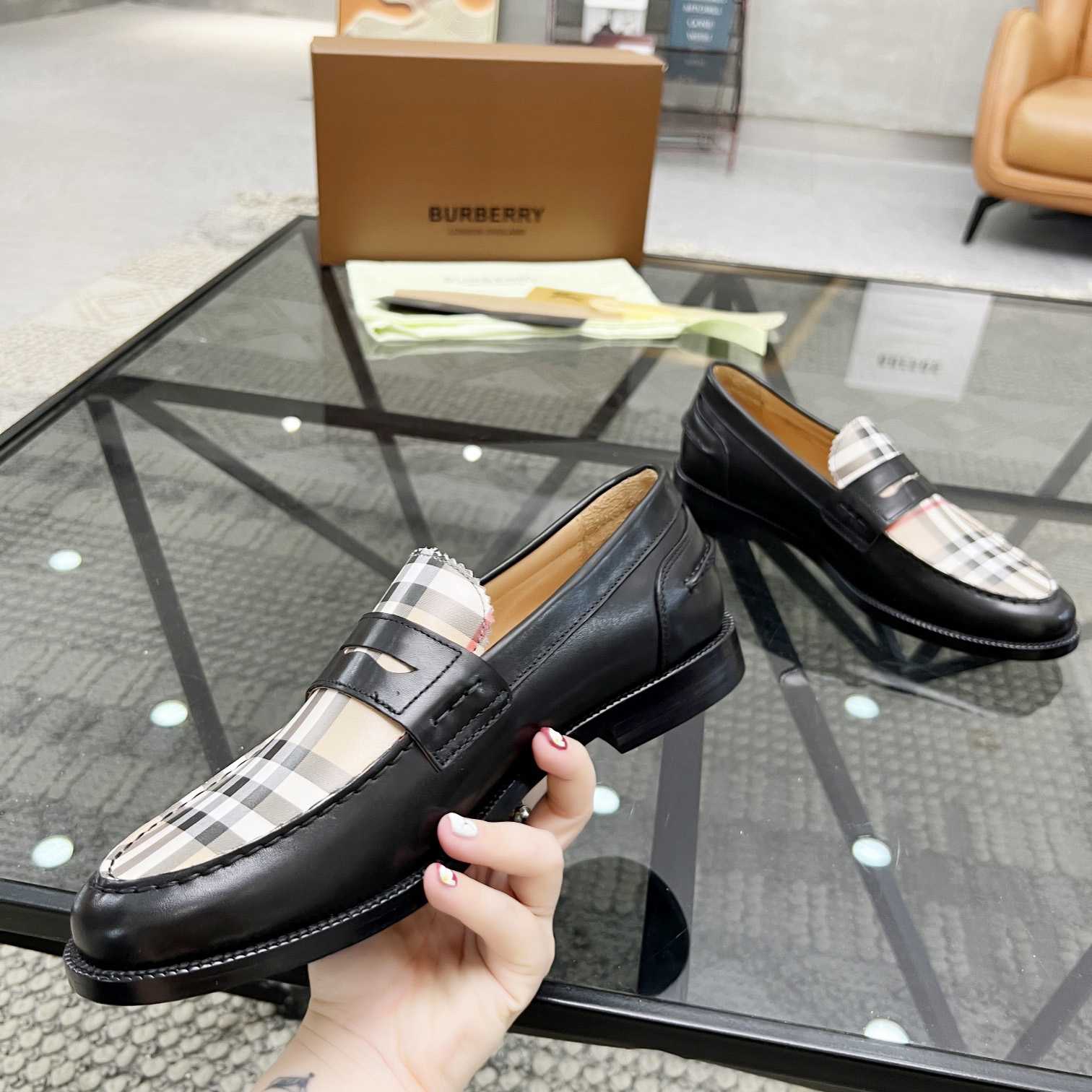 Burberry Vintage Check Penny Loafers - DopestKickz