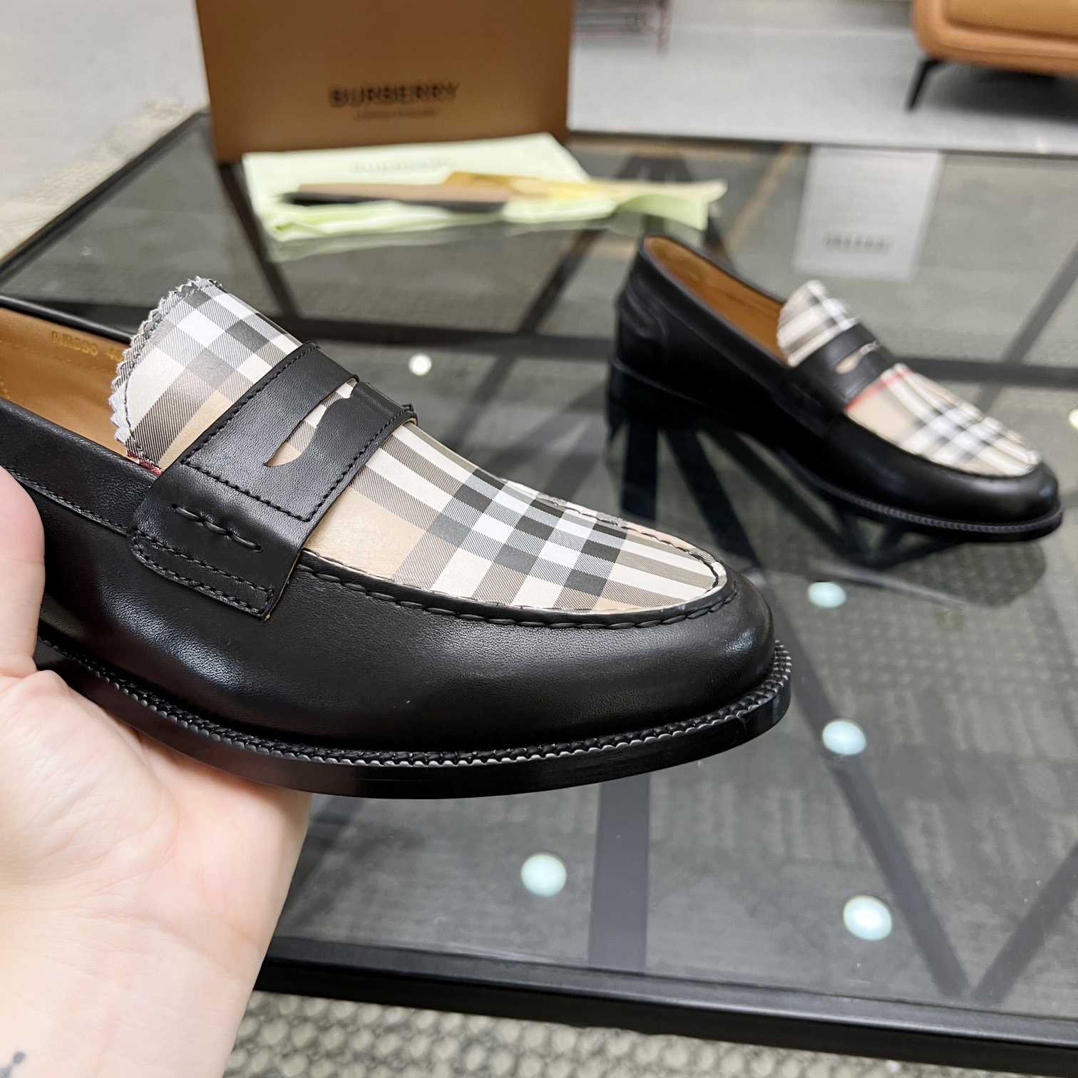 Burberry Vintage Check Penny Loafers - DopestKickz