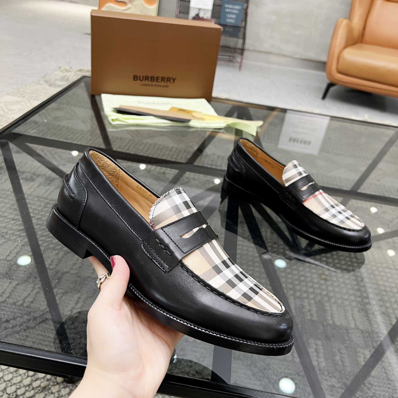 Burberry Vintage Check Penny Loafers - DopestKickz