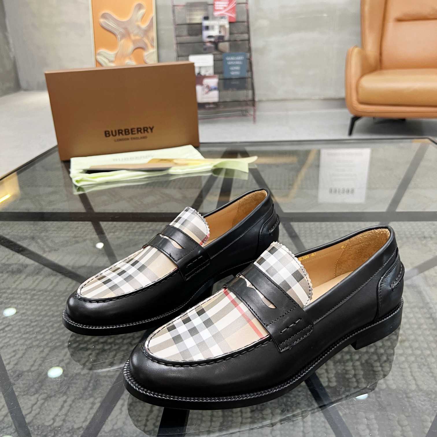 Burberry Vintage Check Penny Loafers - DopestKickz
