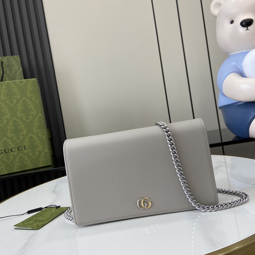 Gucci GG Marmont Chain Wallet - DopestKickz