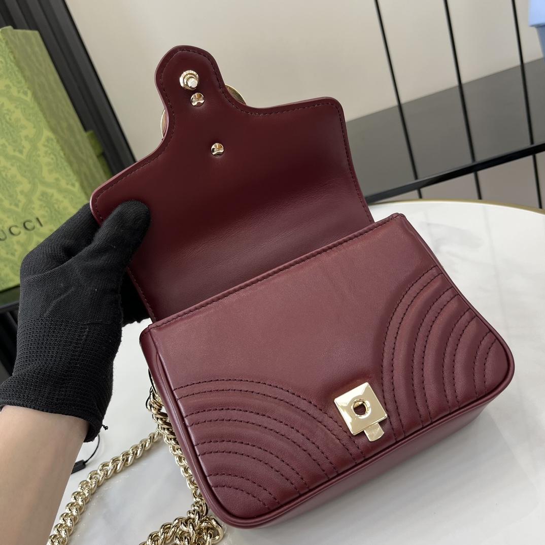 Gucci GG Marmont Mini Top Handle Bag - DopestKickz