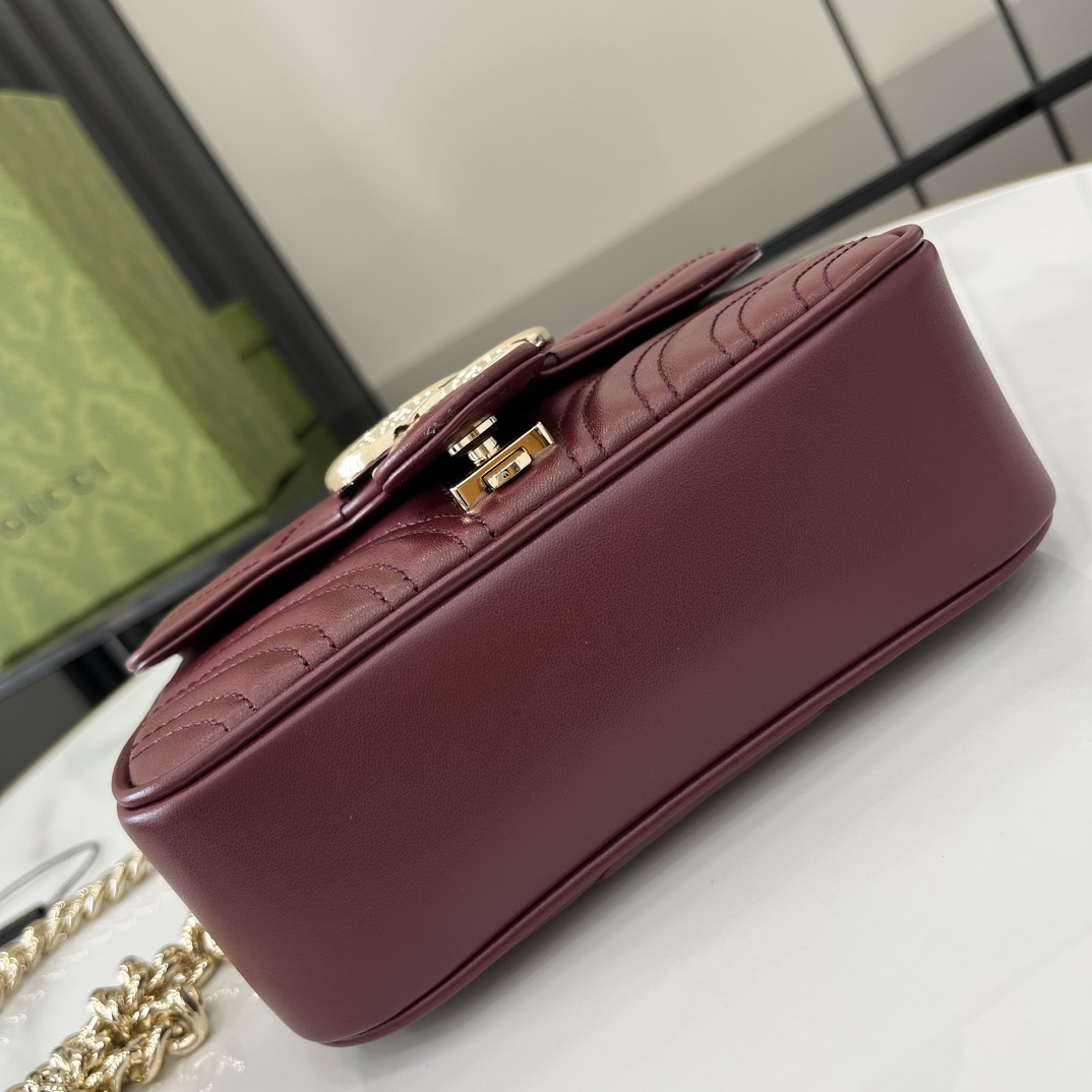 Gucci GG Marmont Mini Top Handle Bag - DopestKickz