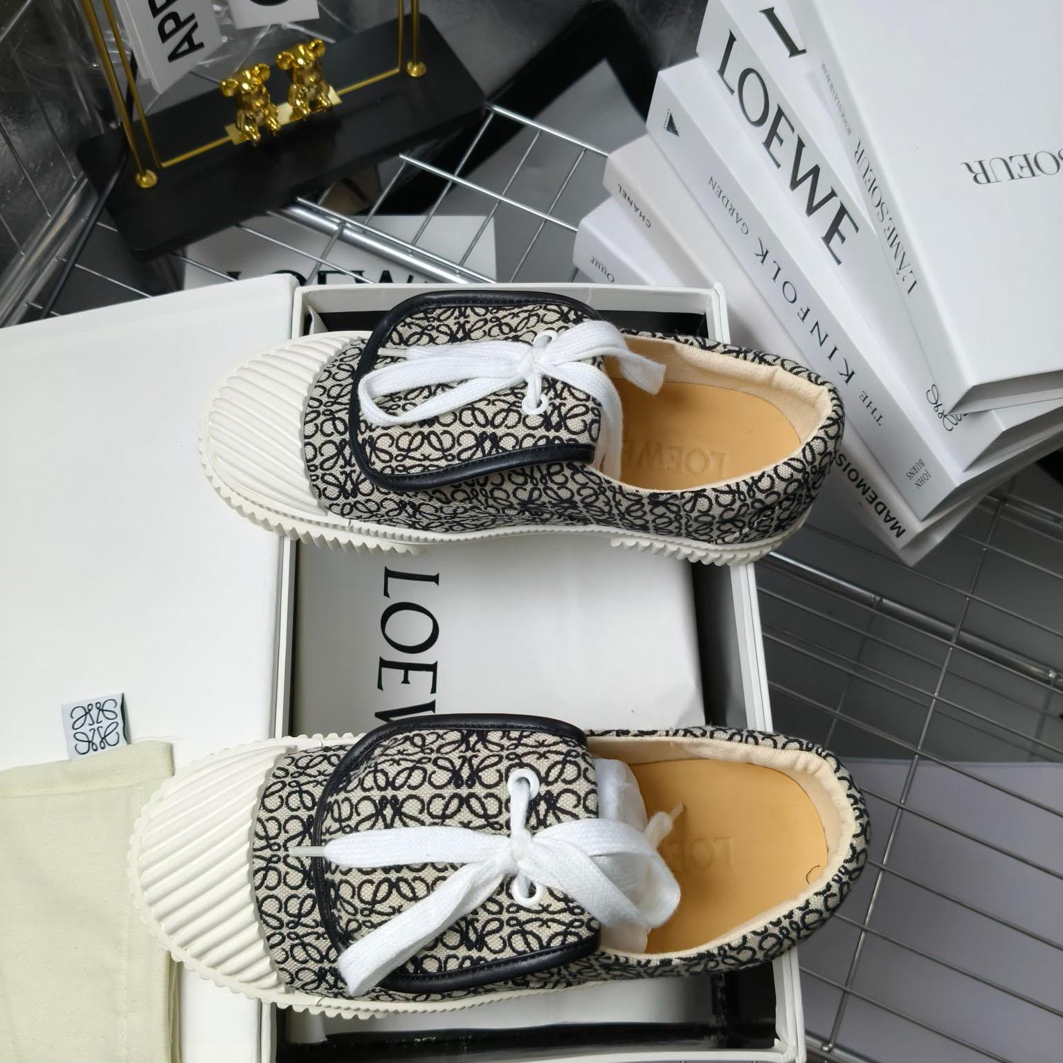 Loewe Anagram Jacquard Flap Low-top Trainers - DopestKickz