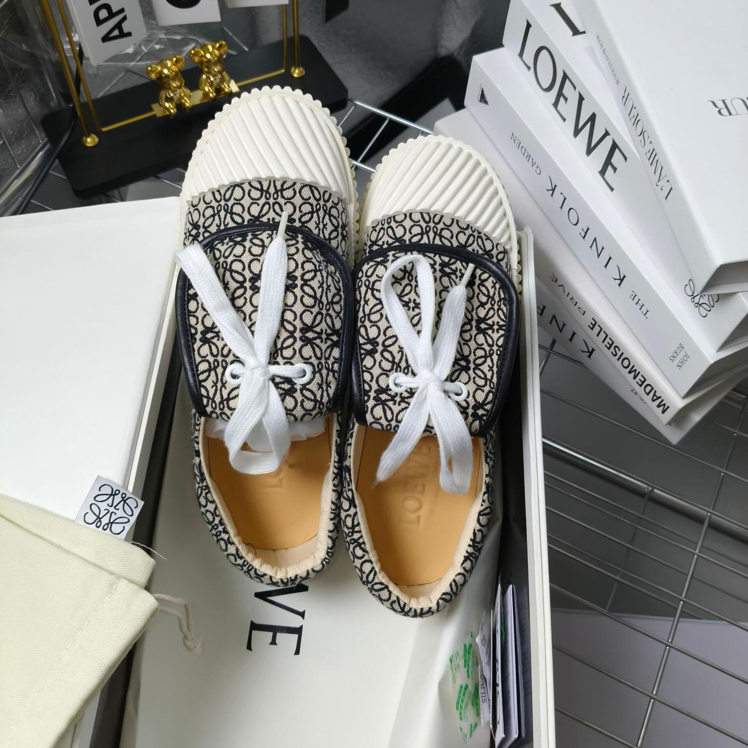 Loewe Anagram Jacquard Flap Low-top Trainers - DopestKickz