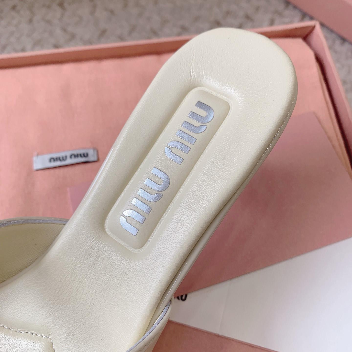 Miu Miu Two-tone Patent Leather Mules - DopestKickz