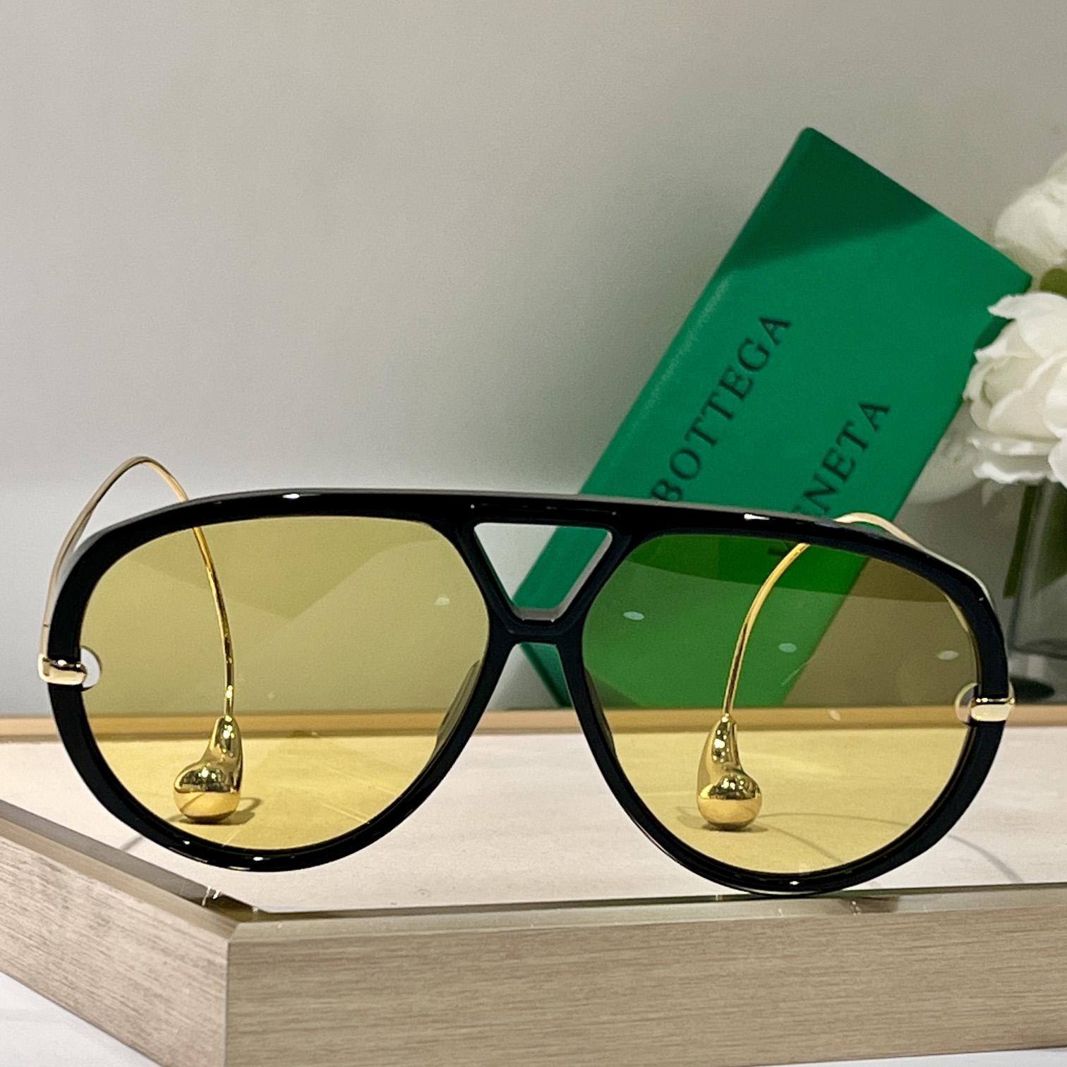 Bottega Veneta Drop Aviator Sunglasses    - DopestKickz