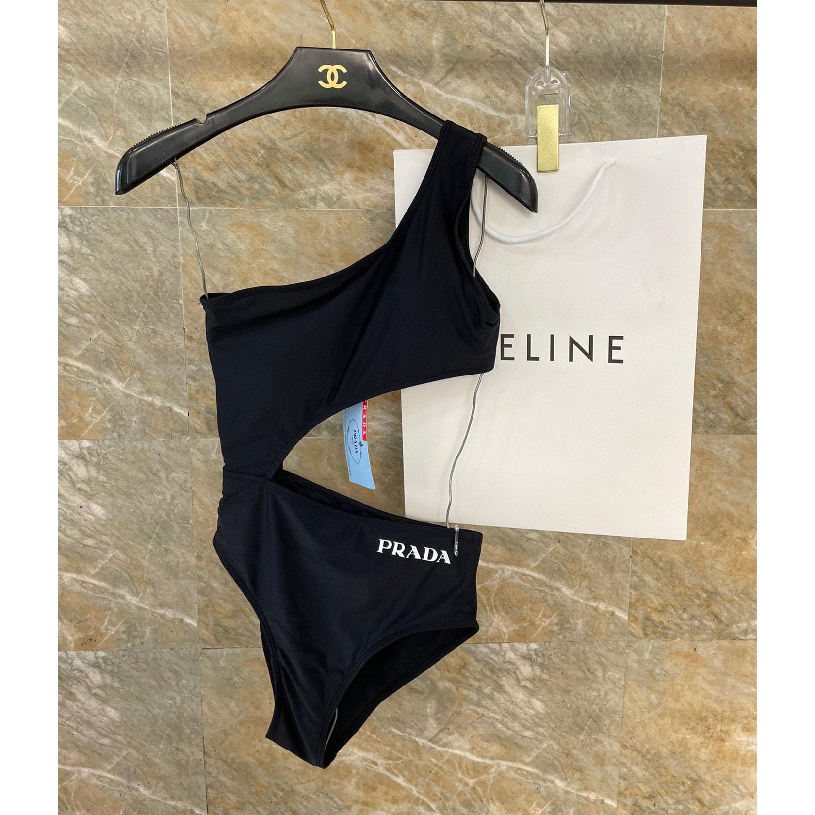 Prada One-shoulder Cut-out Swimsuit - DopestKickz