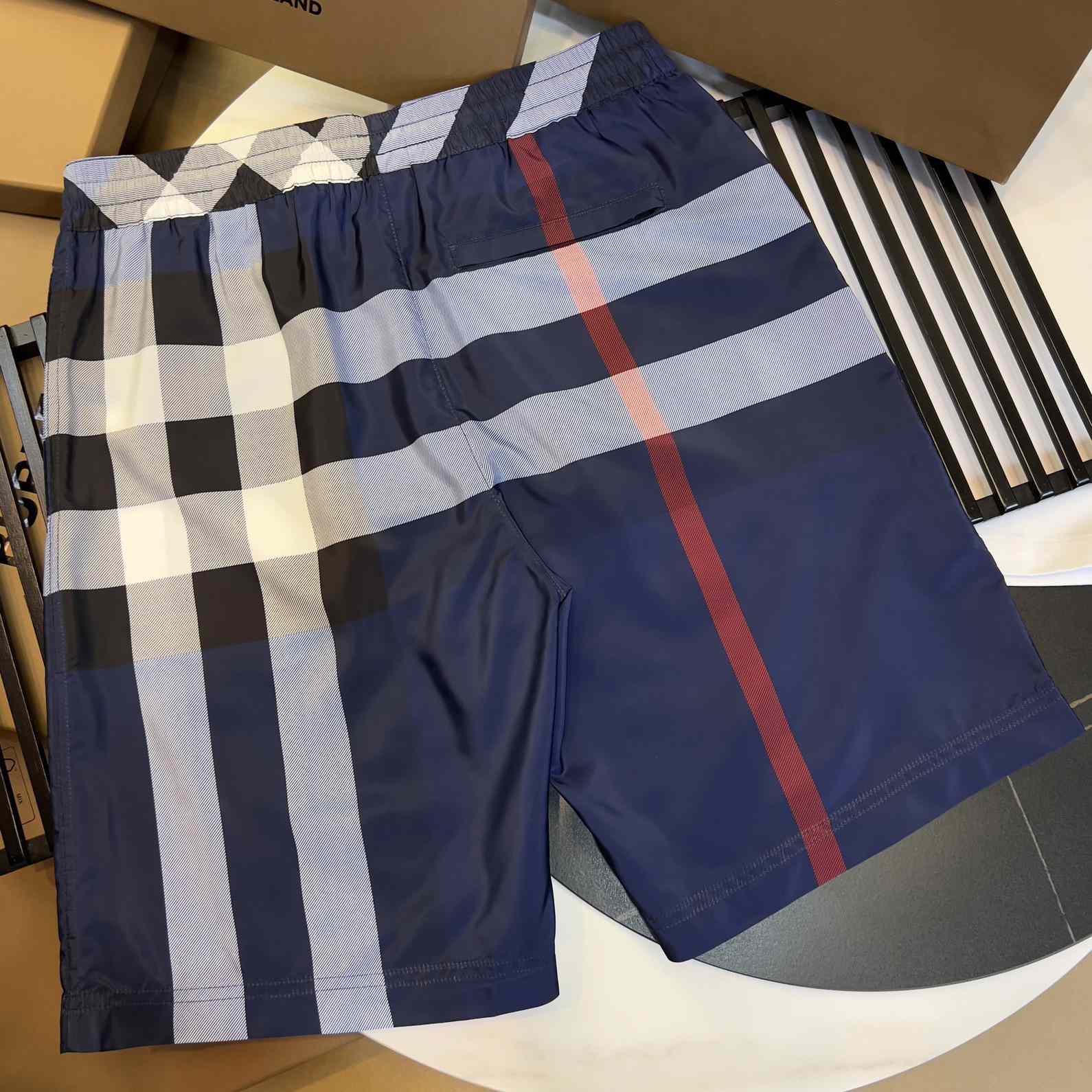 Burberry Checkered Twill Swim Shorts - DopestKickz
