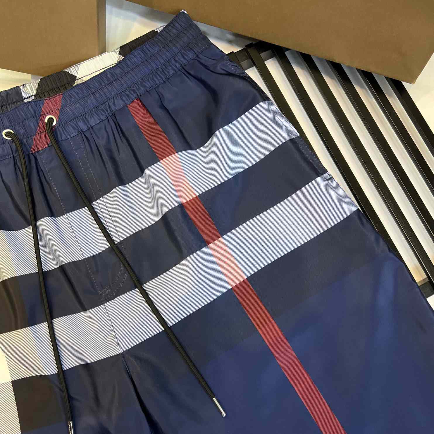 Burberry Checkered Twill Swim Shorts - DopestKickz