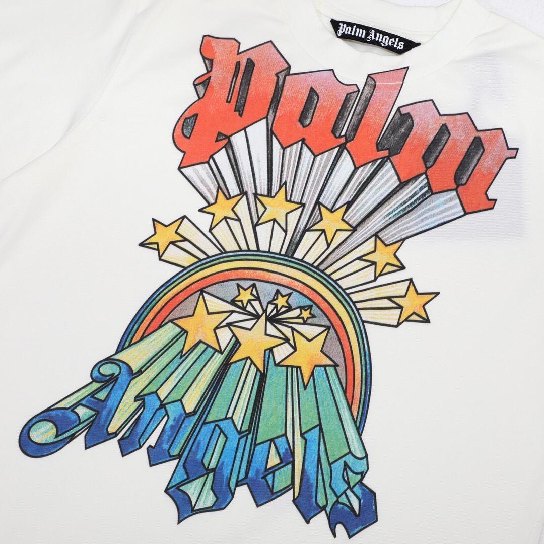 Palm Angels Rainbow Stars T-Shirt  - DopestKickz