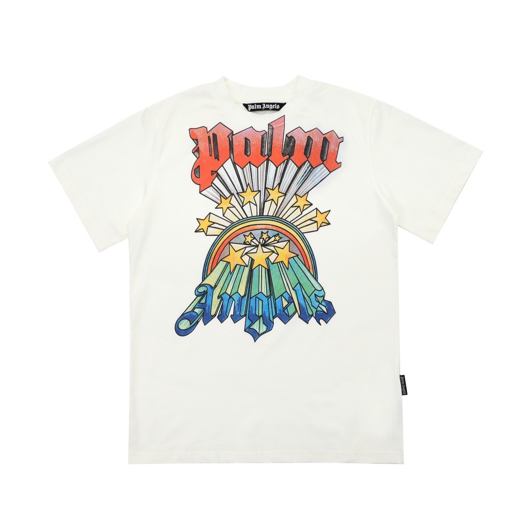 Palm Angels Rainbow Stars T-Shirt  - DopestKickz