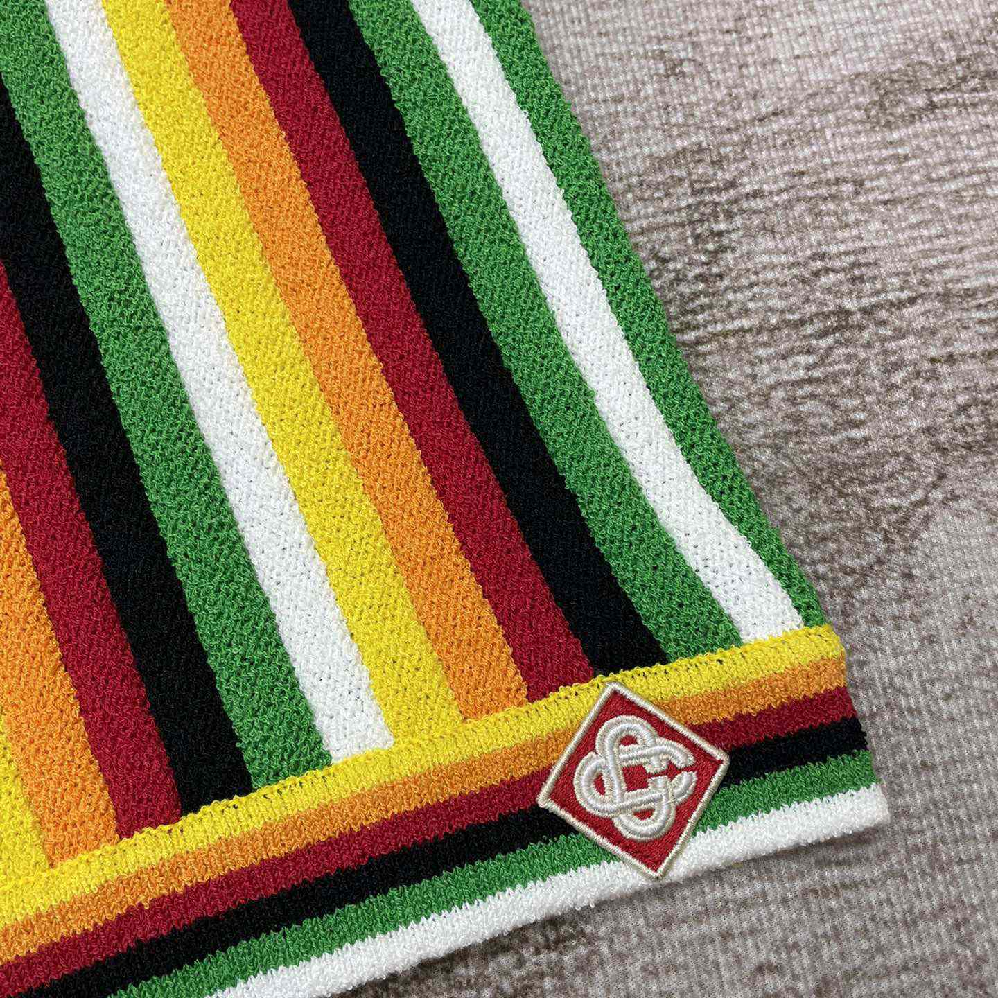 Casablanca Striped Towelling Shorts   D0042 - DopestKickz