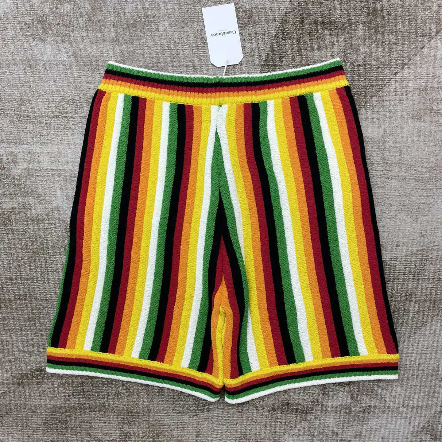 Casablanca Striped Towelling Shorts   D0042 - DopestKickz