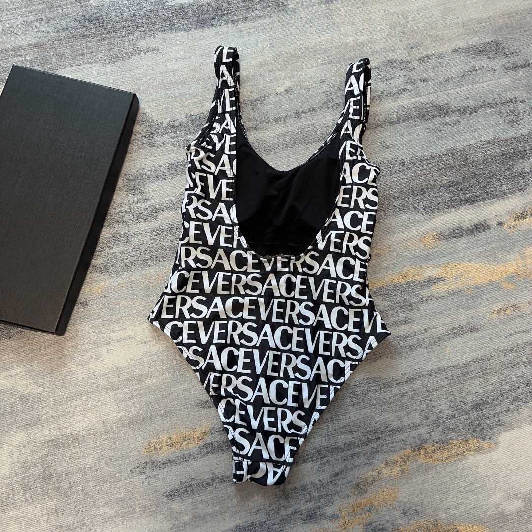 Versace Allover One-Piece Swimsuit - DopestKickz