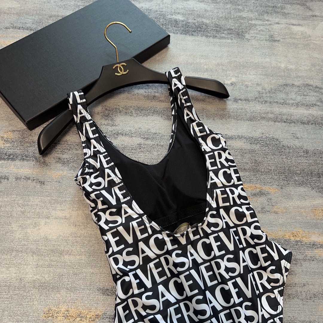 Versace Allover One-Piece Swimsuit - DopestKickz