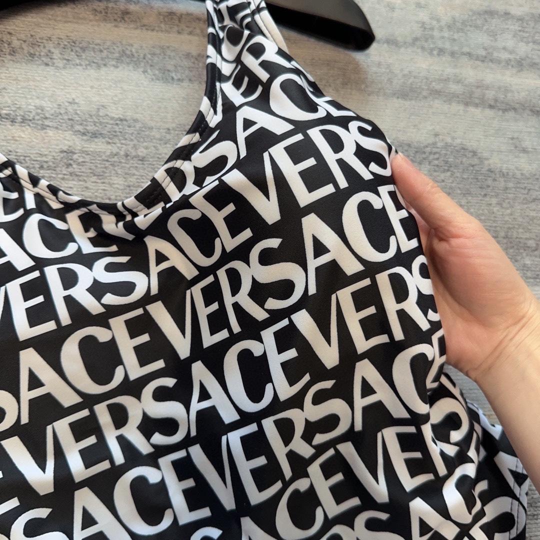 Versace Allover One-Piece Swimsuit - DopestKickz