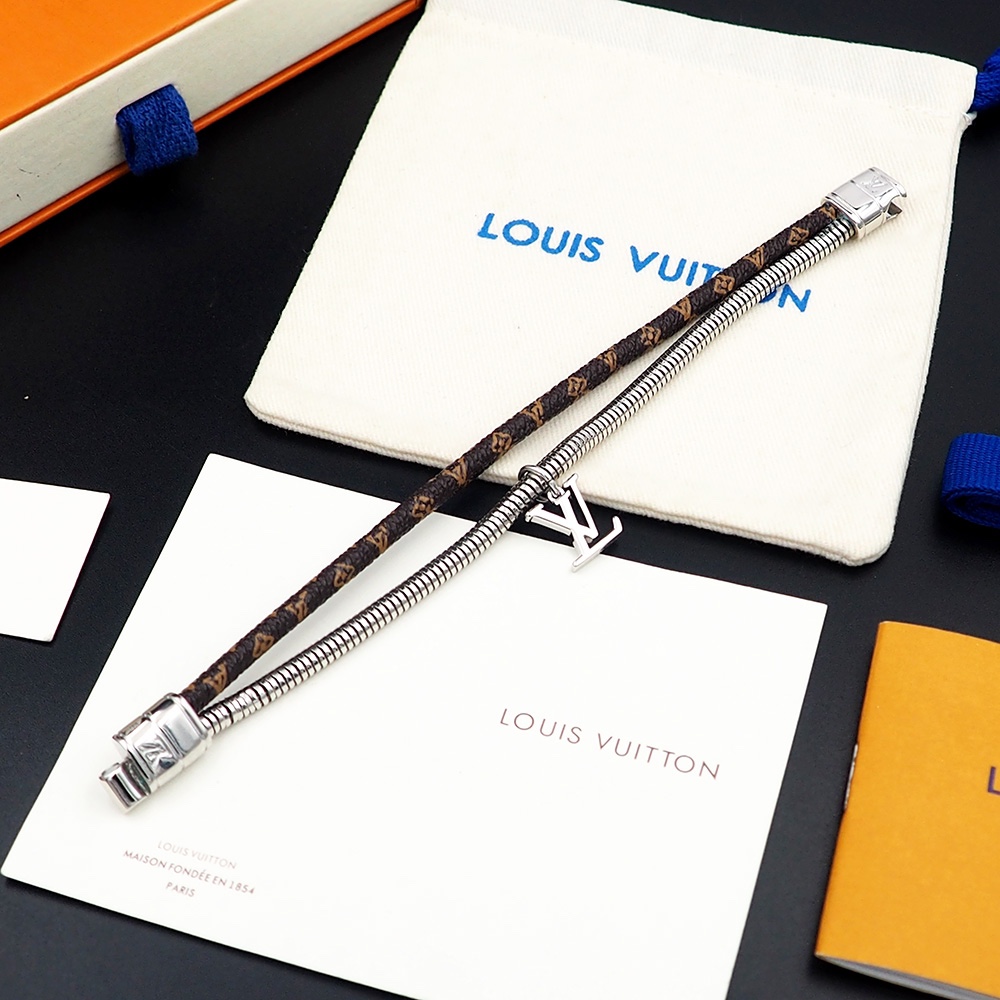 Louis Vuitton Monogram Swirl Bracelet   M8579E - DopestKickz